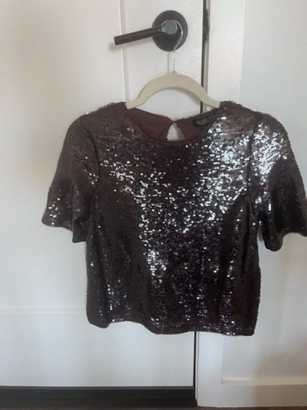 Brown Sequin top by Rachel Zoe New with tags